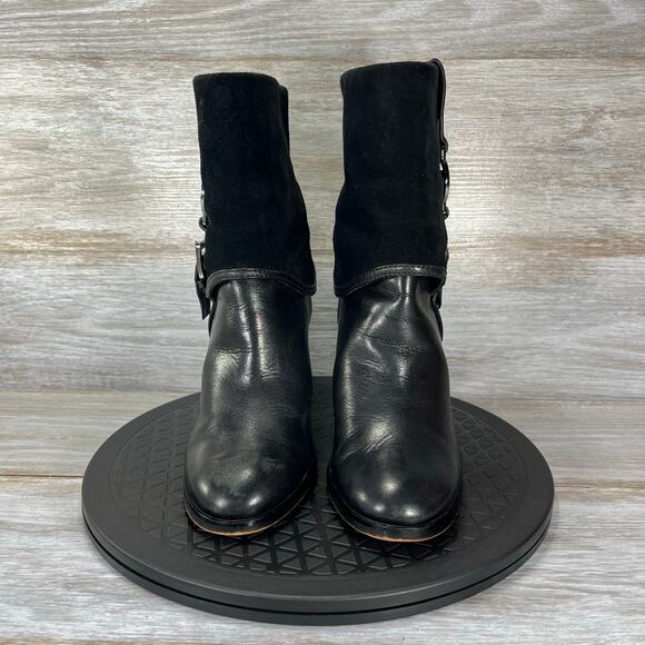 Michael Kors Women’s Fulton Signature Logo Harness Boots Size 7 M - Picture 2 of 10